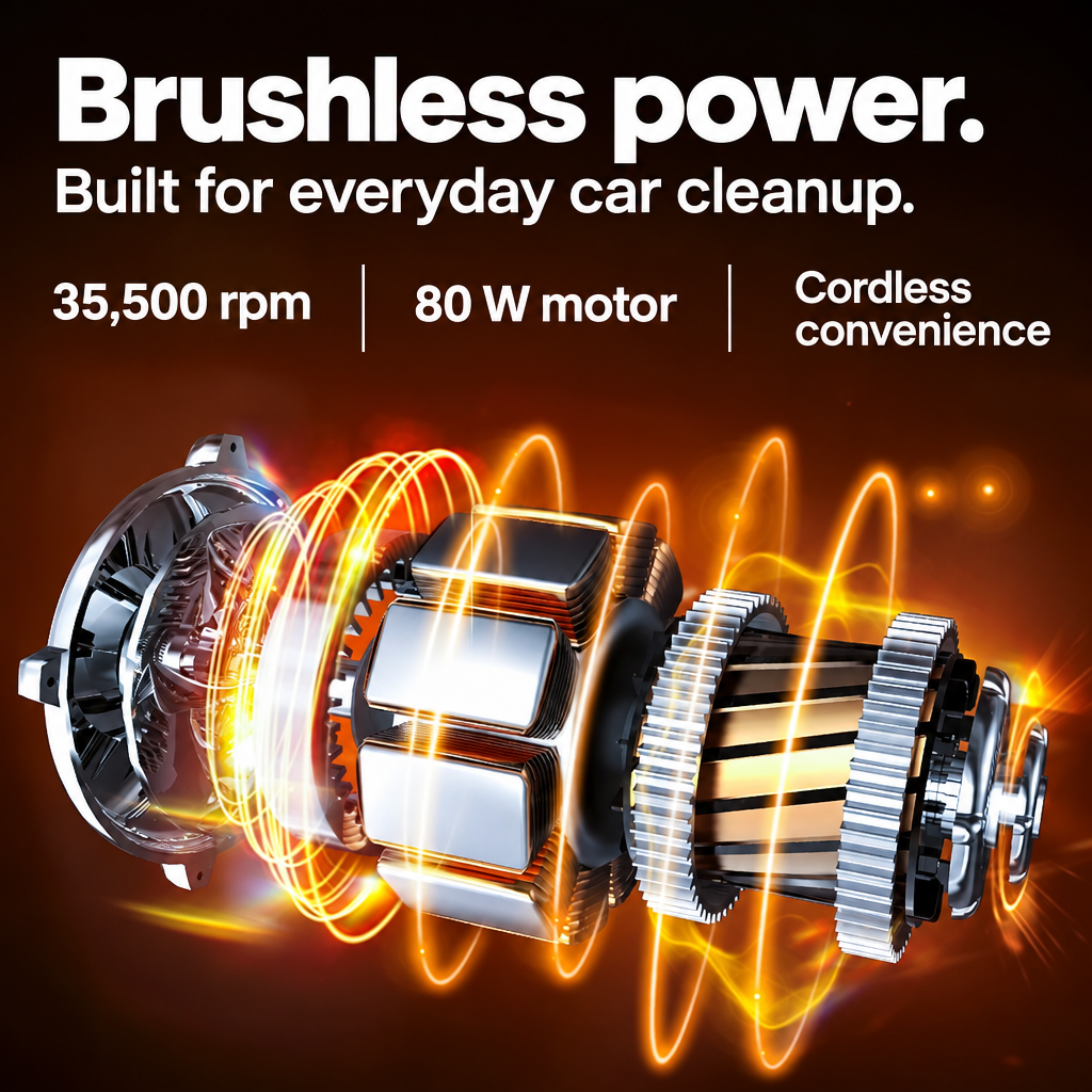 SZUK™ PocketVac 3-in-1 Cordless Car Vacuum & Air Duster